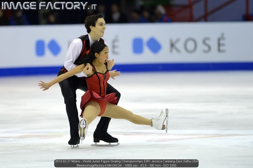 2013-02-27 Milano - World Junior Figure Skating Championships 5391 Jessica Calalang-Zack Sidhu USA